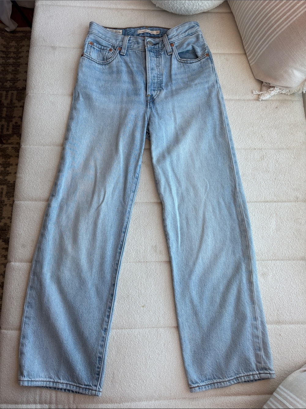 Levi's Women's Straight-Leg Jeans in Light Blue Wash